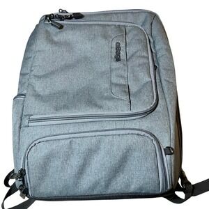 eBags Professional Slim Laptop Backpack Heathered Graphite Gray Travel Bag